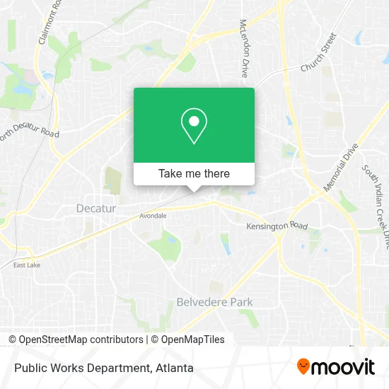 Public Works Department map