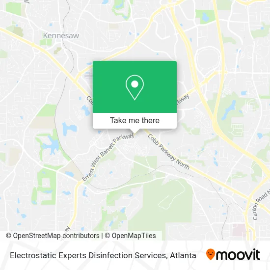 Electrostatic Experts Disinfection Services map