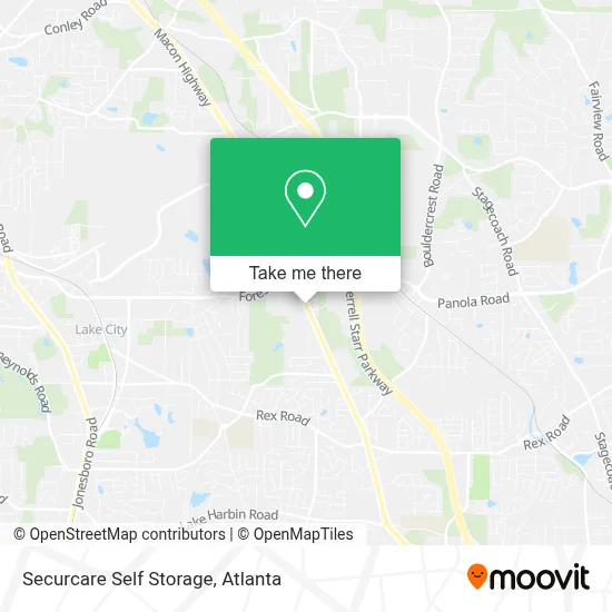 Securcare Self Storage map