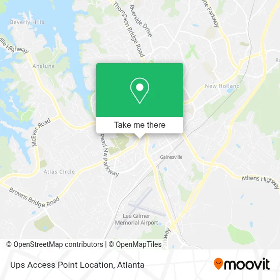 Ups Access Point Location map