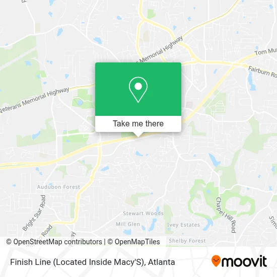 Finish Line (Located Inside Macy'S) map