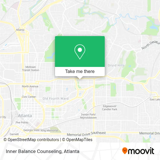 Inner Balance Counseling map