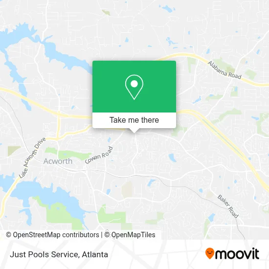 Just Pools Service map