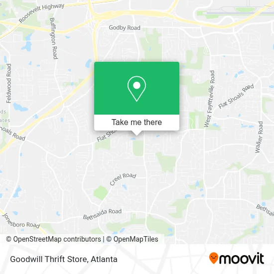 Goodwill Thrift Store map
