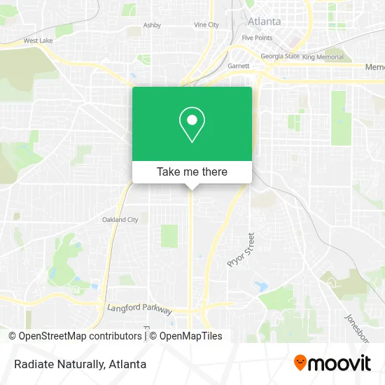 Radiate Naturally map