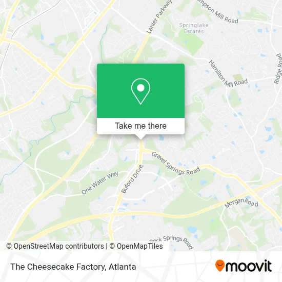The Cheesecake Factory map