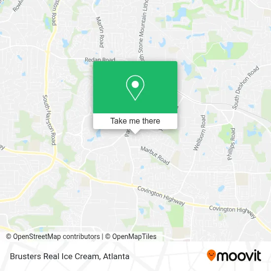Brusters Real Ice Cream map