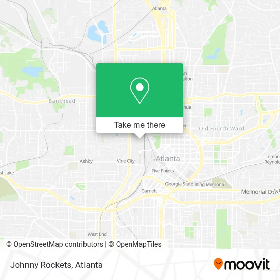 Johnny Rockets map