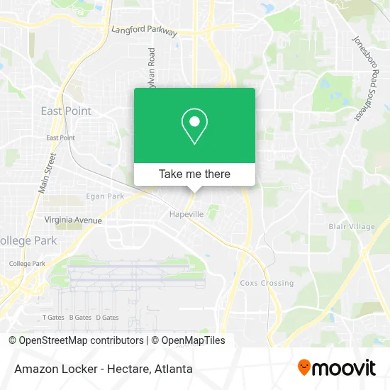 Amazon Locker - Hectare map