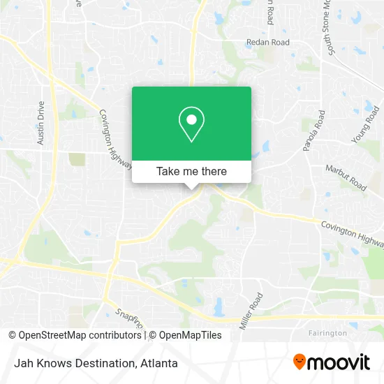 Jah Knows Destination map