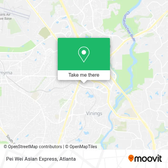 Pei Wei Asian Express map