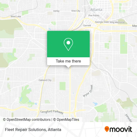 Fleet Repair Solutions map