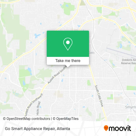 Go Smart Appliance Repair map