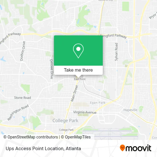 Ups Access Point Location map