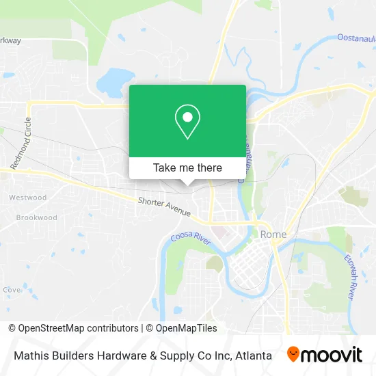 Mathis Builders Hardware & Supply Co Inc map