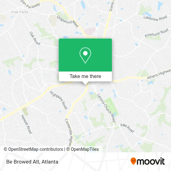 Be Browed Atl map