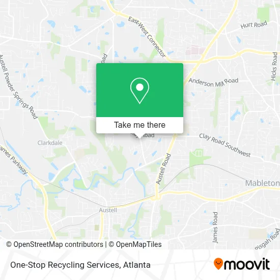 One-Stop Recycling Services map