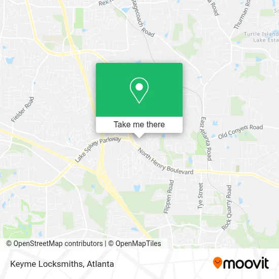 Keyme Locksmiths map