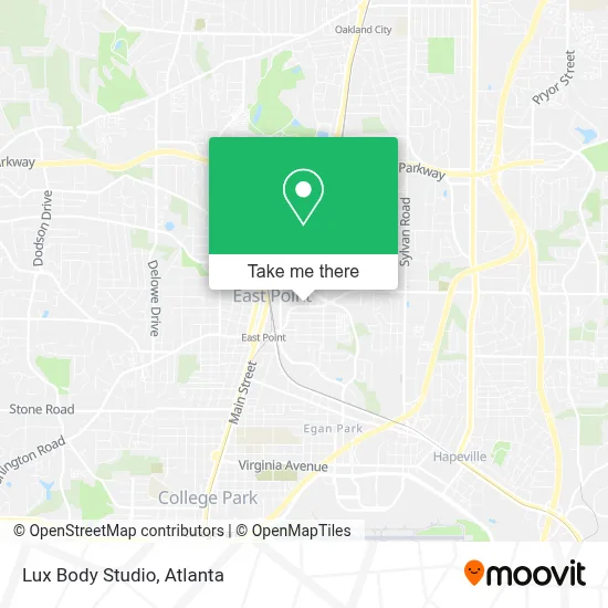Lux Body Studio map