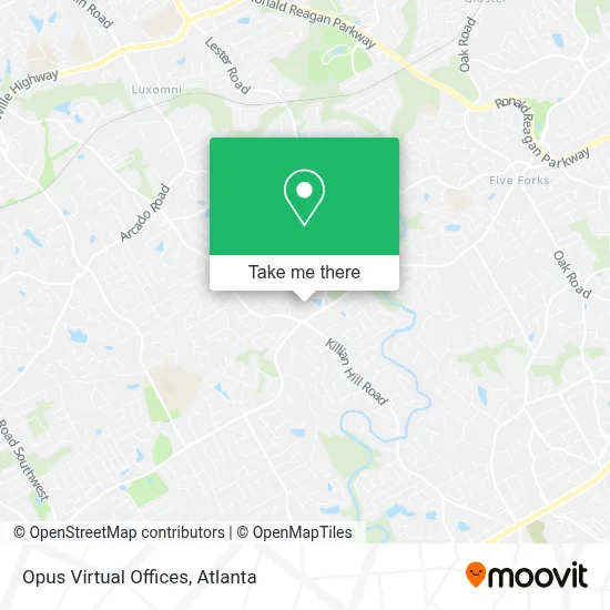 Opus Virtual Offices map