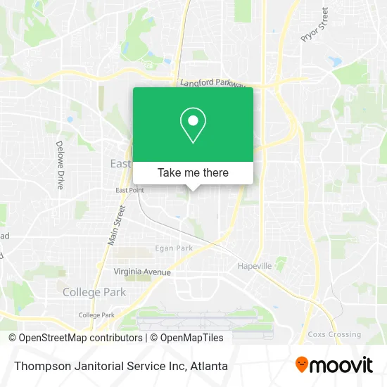 Thompson Janitorial Service Inc map