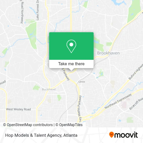 Hop Models & Talent Agency map