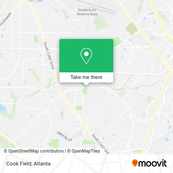 Cook Field map