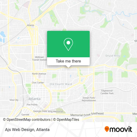 Ajs Web Design map