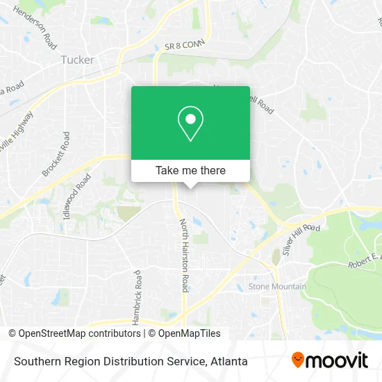 Southern Region Distribution Service map