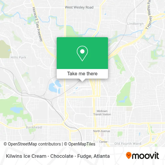 Kilwins Ice Cream - Chocolate - Fudge map