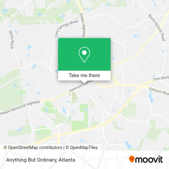 Anything But Ordinary map