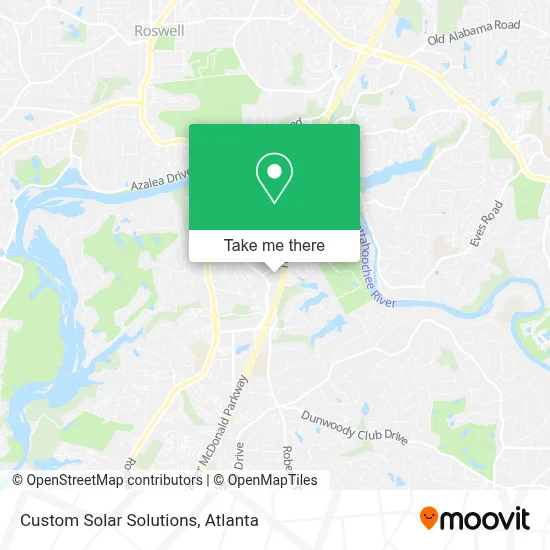 Custom Solar Solutions map