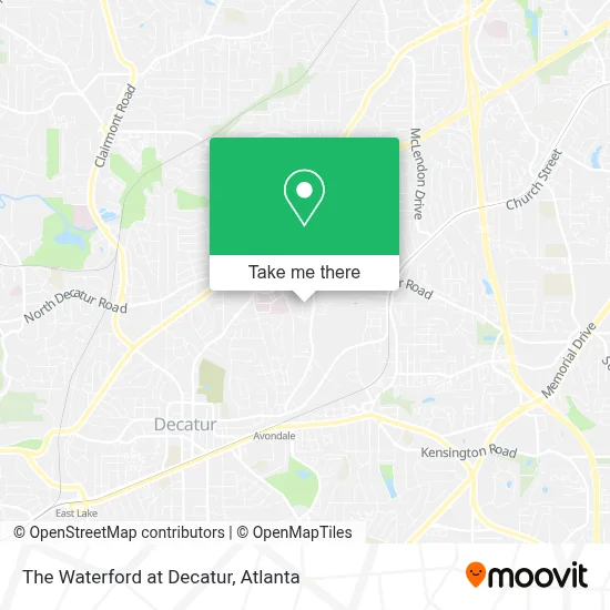 The Waterford at Decatur map