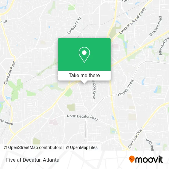 Five at Decatur map
