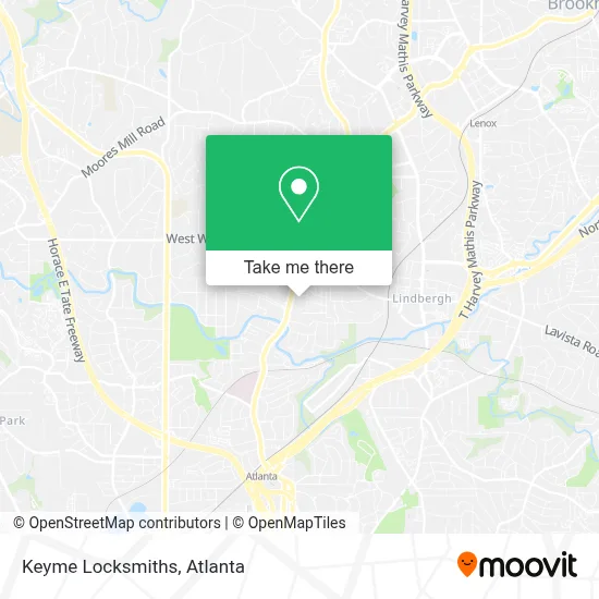 Keyme Locksmiths map