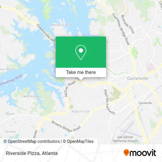 Riverside Pizza map