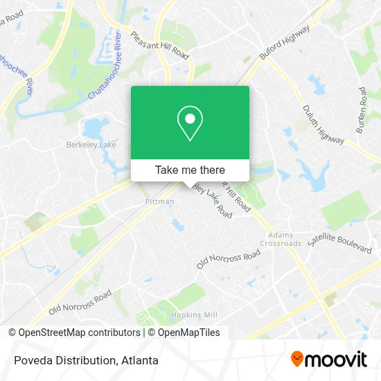 Poveda Distribution map