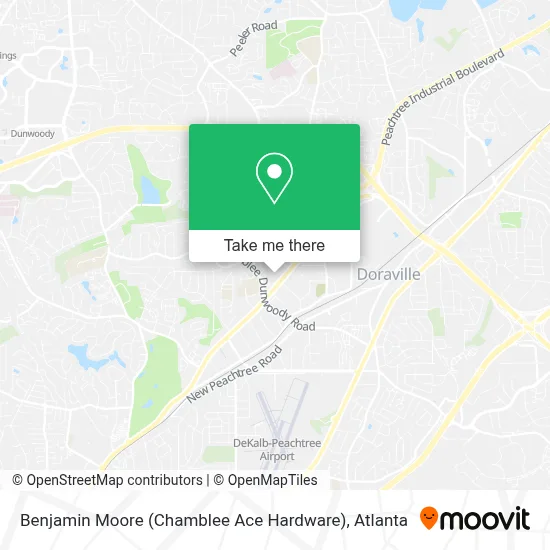 Benjamin Moore (Chamblee Ace Hardware) map