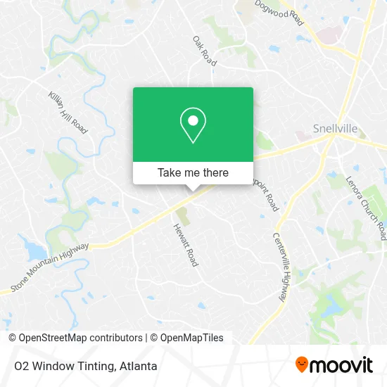 O2 Window Tinting map