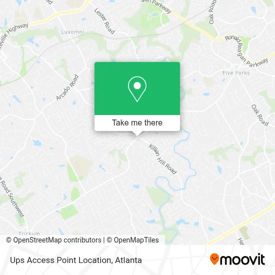Ups Access Point Location map