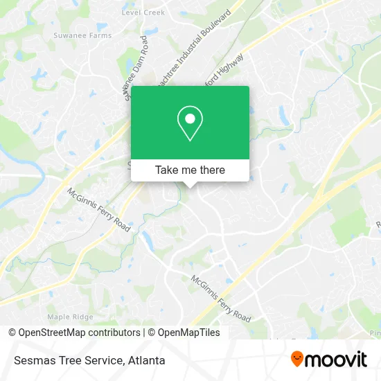 Sesmas Tree Service map