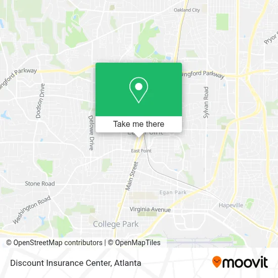 Discount Insurance Center map