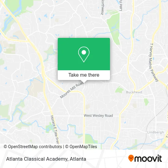 Atlanta Classical Academy map