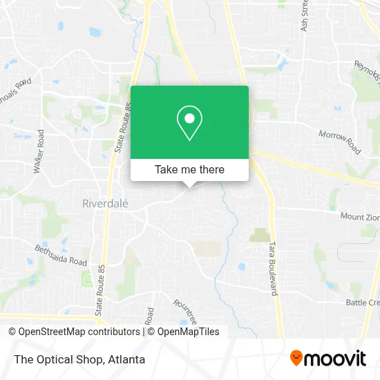 The Optical Shop map