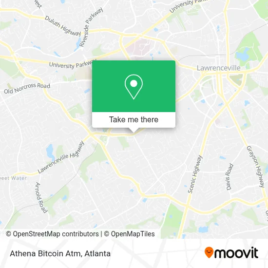 Athena Bitcoin Atm map