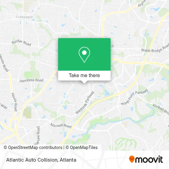 Atlantic Auto Collision map