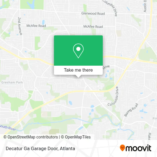 Decatur Ga Garage Door map