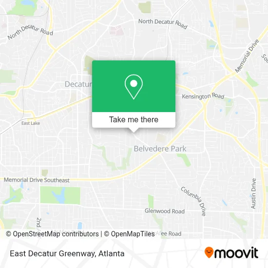 East Decatur Greenway map