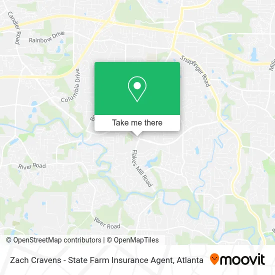 Zach Cravens - State Farm Insurance Agent map