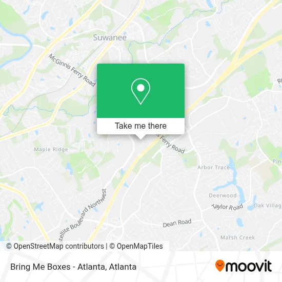 Bring Me Boxes - Atlanta map